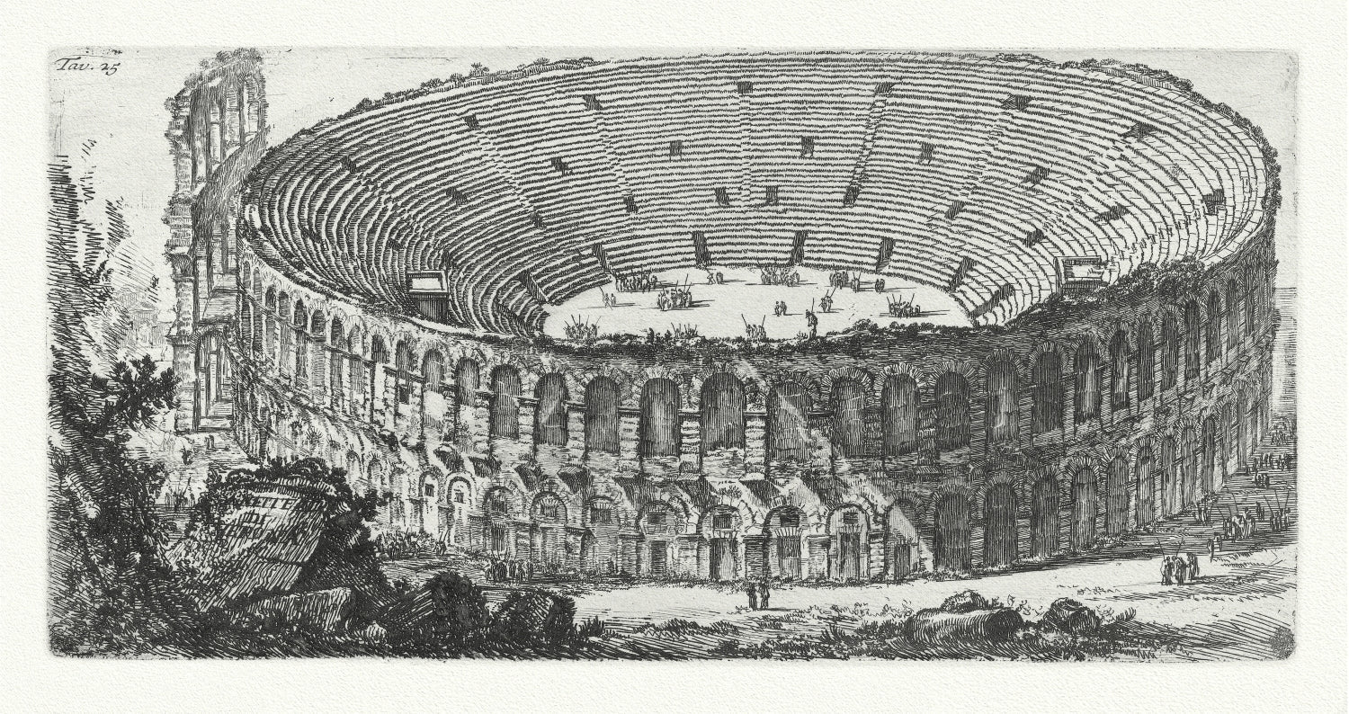 Roman Empire: Giovanni Battista Piranesi, Le antichità di Roma, Anfiteatro di Verona,1748 - The Map Chest