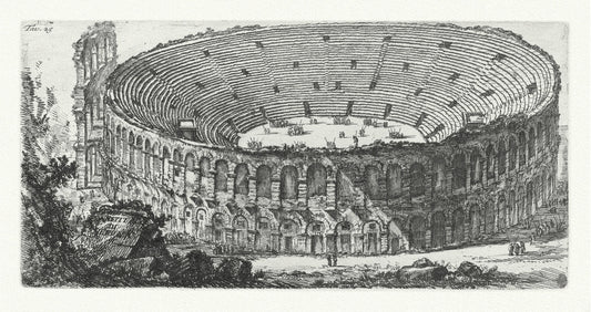 Roman Empire: Giovanni Battista Piranesi, Le antichità di Roma, Anfiteatro di Verona,1748 - The Map Chest