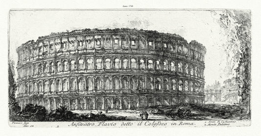 Roman Empire: Giovanni Battista Piranesi, Le antichità di Roma, Anfiteatro Flavio detto il Colosseo,1748 - The Map Chest