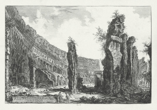 Roman Empire: Giovanni Battista Piranesi, Le antichità di Roma, Le antichità di Roma, Vedute di Roma, Interior View of the Colosseum, c. 1760 - The Map Chest