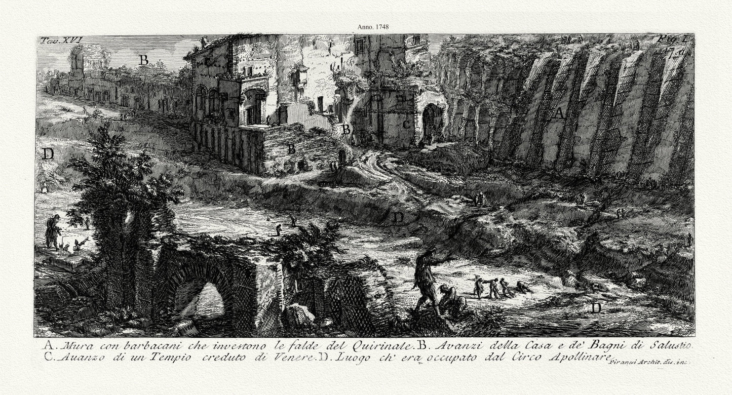 Roman Empire: Giovanni Battista Piranesi, Le antichità di Roma, Views of Rome, No. XVI, 1748 - The Map Chest
