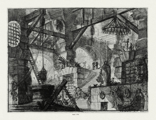 Roman Empire: Giovanni Battista Piranesi, Le Carceri d'Invenzione (Les prisons de l'invention), Planche XIII ,1760 - The Map Chest