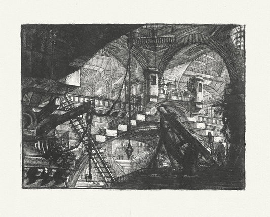 Roman Empire: Giovanni Battista Piranesi, Le Carceri d'Invenzione (Les prisons de l'invention), Planche XXI - The Map Chest