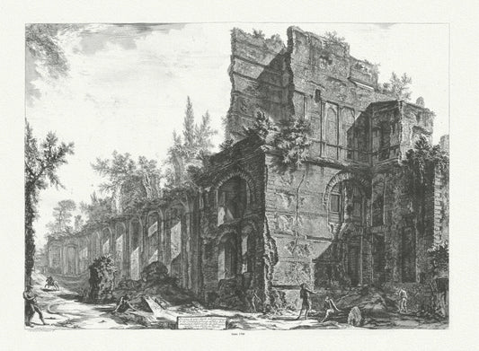 Roman Empire: Giovanni Battista Piranesi, Ruins of one of the soldiers' barracks in Hadrian's Villa, c. 1760 - The Map Chest