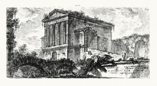 Roman Empire: Giovanni Battista Piranesi, Tempio di Clitumno tra Foligno e Spoletti, 1748 - The Map Chest