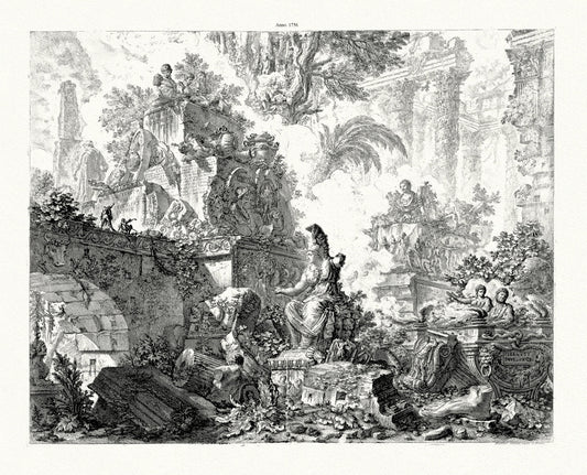 Roman Empire: Giovanni Battista Piranesi, Veduta del Ponte Lugano, 1756 - The Map Chest