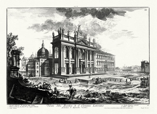 Roman Empire: Giovanni Battista Piranesi, Veduta Della Basilica di S. Giovanni Laterano, 1748 - The Map Chest