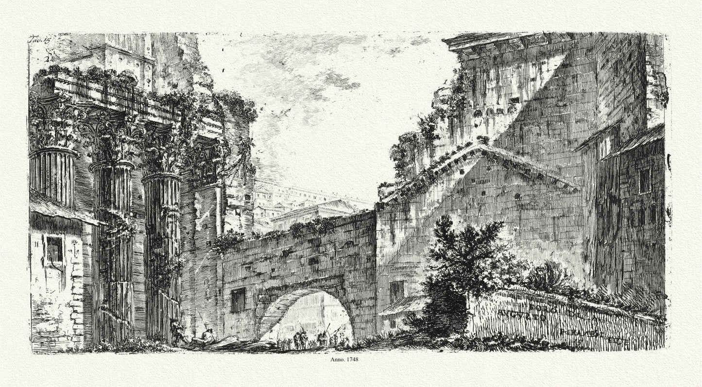 Roman Empire: Giovanni Battista Piranesi, Vedute di Roma, Foro di Augusto, 1748 - The Map Chest