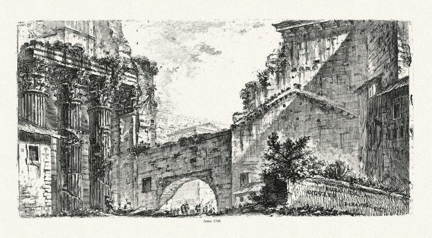 Roman Empire: Giovanni Battista Piranesi, Vedute di Roma, Foro di Augusto, 1748 - The Map Chest