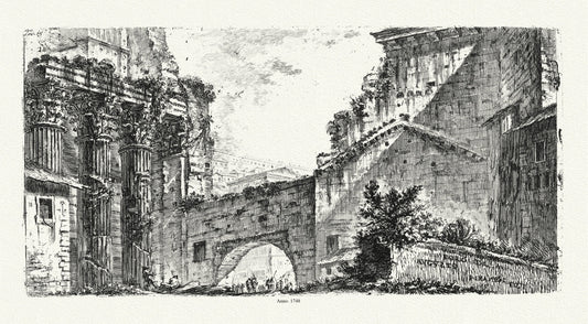Roman Empire: Giovanni Battista Piranesi, Vedute di Roma, Foro di Augusto, 1748 - The Map Chest