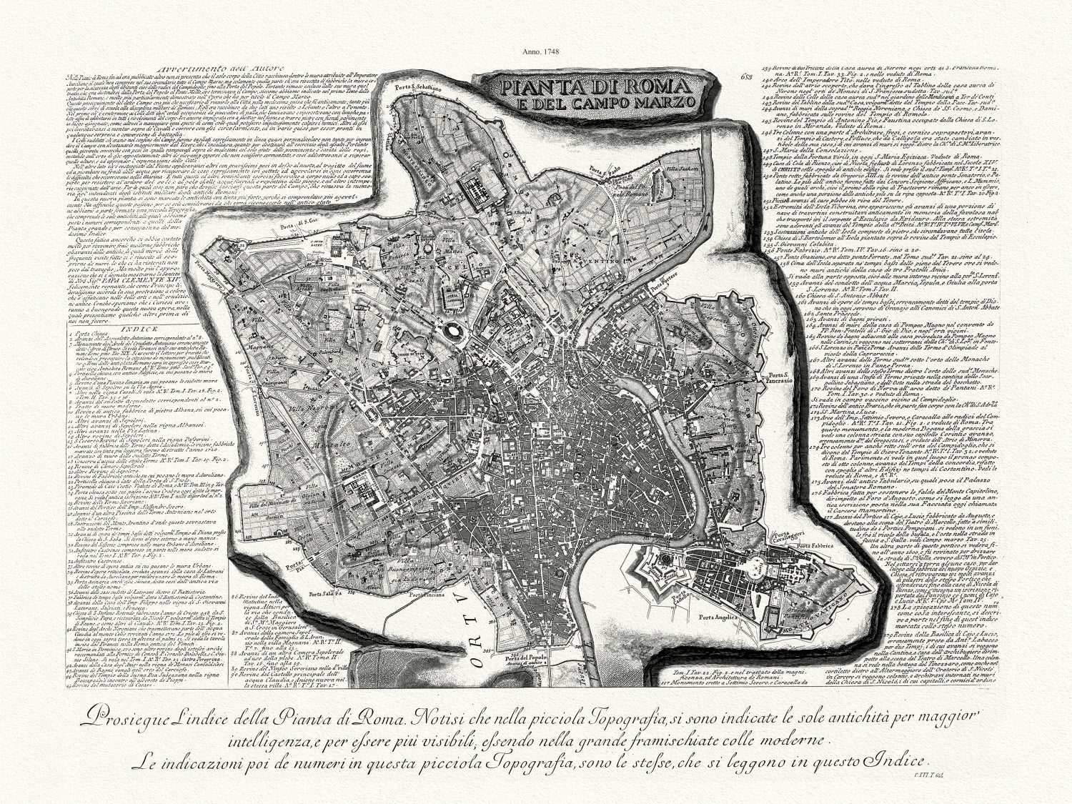 Roman Empire: Giovanni Battista Piranesi, Vedute di Roma, Map Of Rome ...