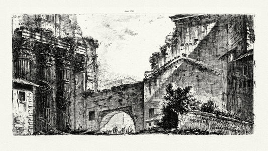 Roman Empire: Giovanni Battista Piranesi, Vedute di Roma, No. XV, Foro di Augusto, 1748 Ver. II - The Map Chest