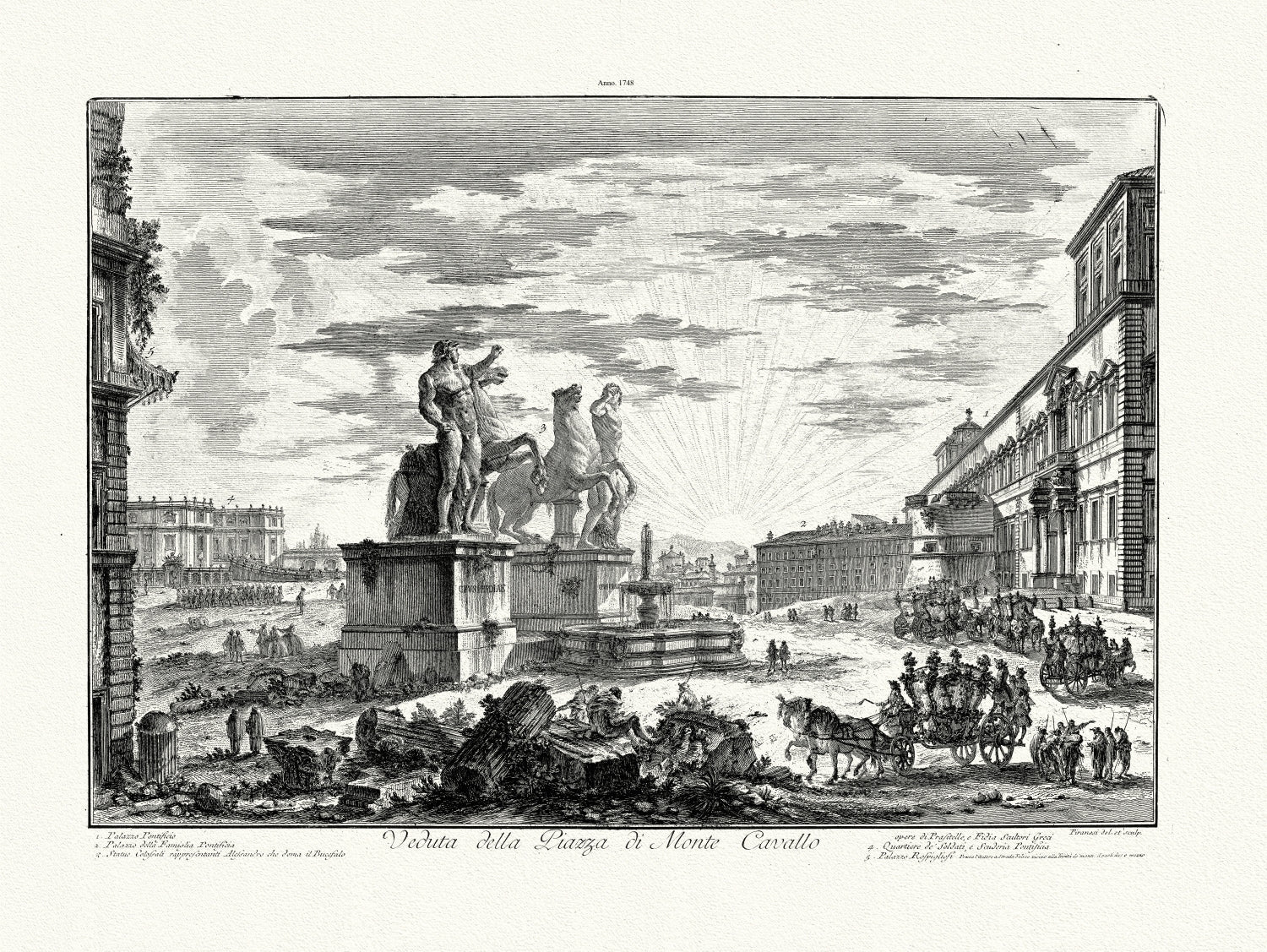 Roman Empire: Giovanni Battista Piranesi, Vedute di Roma, No.XXIV, 1748 - The Map Chest