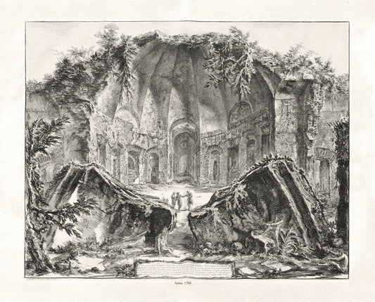Roman Empire: Giovanni Battista Piranesi, Vedute di Roma, Remains of the Temple of the God Canopus at Hadrian's Villa in Tivoli, c. 1760 - The Map Chest