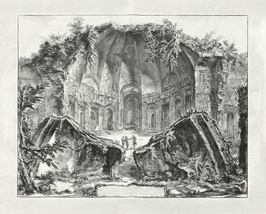 Roman Empire: Giovanni Battista Piranesi, Vedute di Roma, Remains of the Temple of the God Canopus at Hadrian's Villa in Tivoli, c. 1760a - The Map Chest