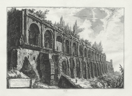 Roman Empire: Giovanni Battista Piranesi, Vedute di Roma, Remains of the Villa of Maecenas at Tivoli, c. 1760 - The Map Chest