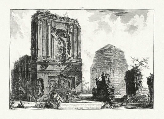 Roman Empire: Giovanni Battista Piranesi, Vedute di Roma, Tombs of Licinianus and the Cornelii, c. 1760 - The Map Chest