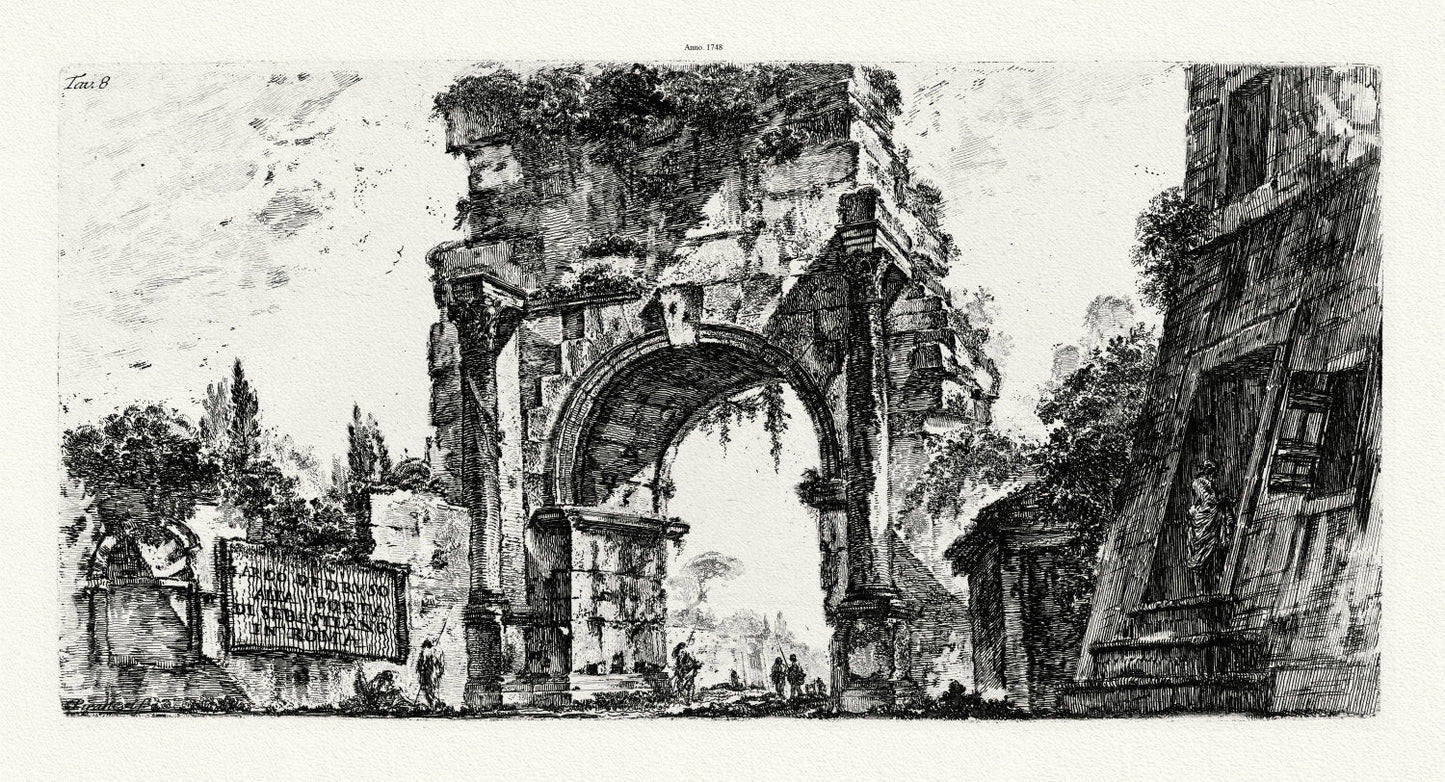 Roman Empire: Giovanni Battista Piranesi, Vedute di RomaArco di Druso, 1748 - The Map Chest