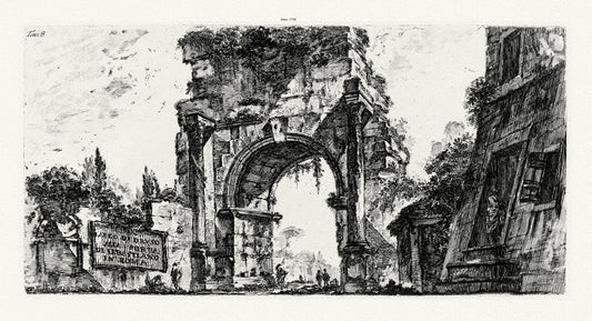 Roman Empire: Giovanni Battista Piranesi, Vedute di RomaArco di Druso, 1748 - The Map Chest
