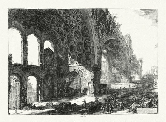 Roman Empire: Giovanni Battista Piranesi, View of the Dining Room of Nero's Golden House (2 of 2), 1760 - The Map Chest