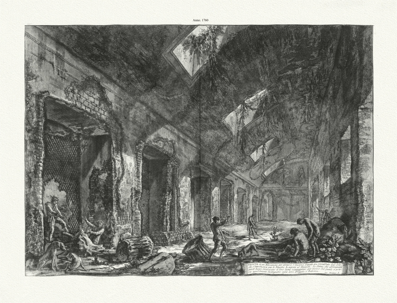 Roman Empire: Giovanni Battista Piranesi, View of the Heliocaminus used in Winter, c. 1760 - The Map Chest