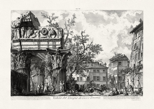 Roman Empire: Giovanni Battista Piranesi, View of the Temple of Jupiter Tonans, c. 1760 - The Map Chest