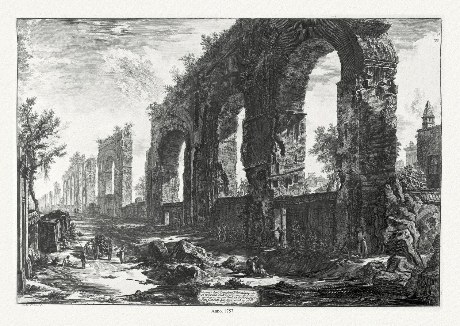 Roman Empire: Giovanni Battista Piranesi, Views of Rome, Avanzi Degl' Aquedotti Neroniani, 1757 - The Map Chest