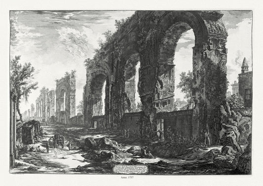 Roman Empire: Giovanni Battista Piranesi, Views of Rome, Avanzi Degl' Aquedotti Neroniani, 1757 - The Map Chest
