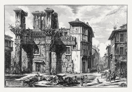 Roman Empire: Giovanni Battista Piranesi, Views of Rome, Forum of Nerva, 1760 - The Map Chest