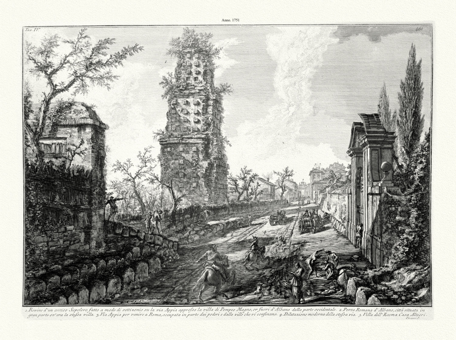 Roman Empire: Giovanni Battista Piranesi, Views of Rome, No. 6, 1751 - The Map Chest