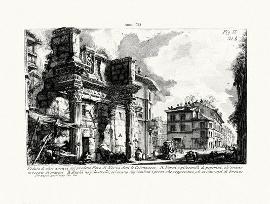 Roman Empire: Giovanni Battista Piranesi, Views of Rome, No. XXXI, 1748 - The Map Chest
