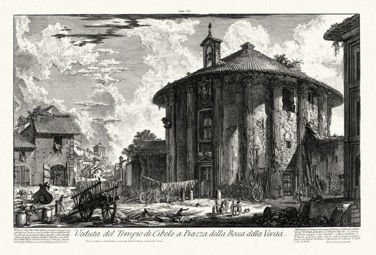 Roman Empire: Giovanni_Battista Piranesi, Views of Rome, Temple of Cybele, 1741 - The Map Chest