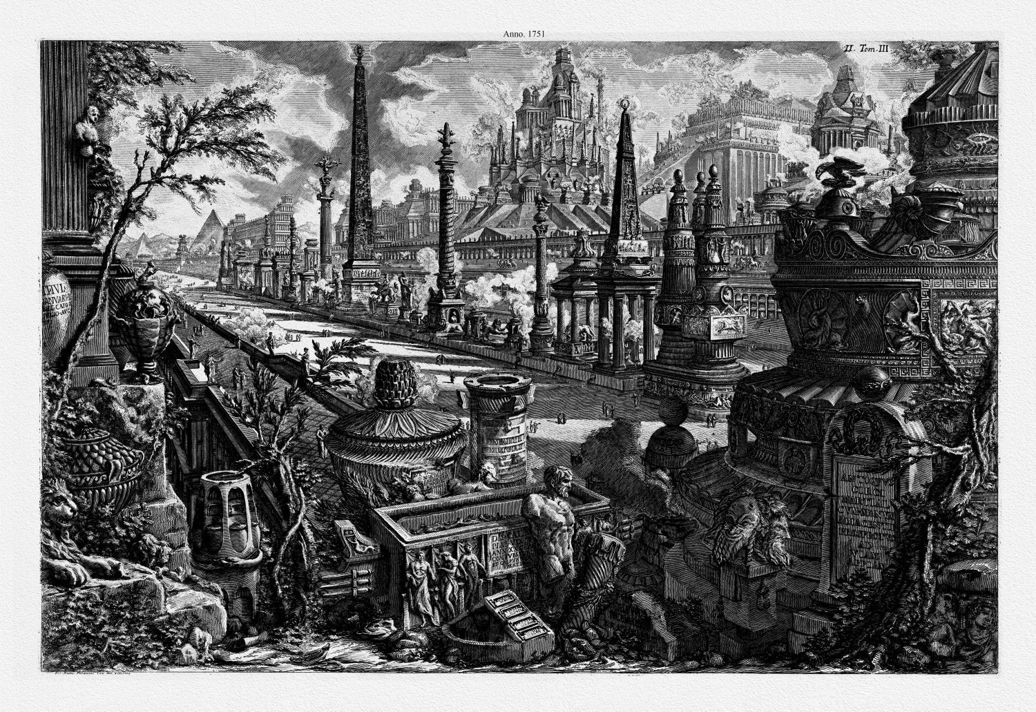 Roman Empire: Giovanni Battista Piranesi, Views of Rome, The Appian Way, 1764 - The Map Chest