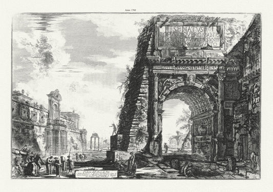 Roman Empire: Giovanni Battista Piranesi, Views of Rome, The Arch or Titus, c. 1760 - The Map Chest