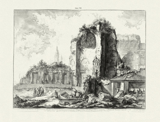 Roman Empire: Giovanni Battista Piranesi, Views of Rome, View of Two Dining Rooms Belonging to Nero's Golden House, c. 1760 - The Map Chest
