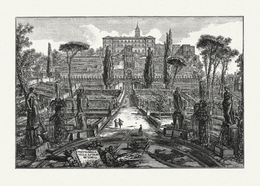 Roman Empire: Giovanni Battista Piranesi, Villa d'Este, Tivoli, 1785 - The Map Chest