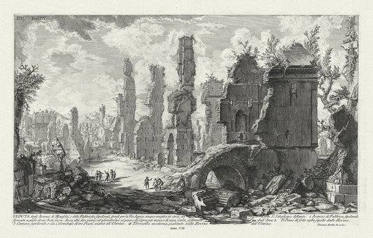 Roman Empire: Piranesi: Le Antichita di Roma, Via Appia, 1750 - The Map Chest