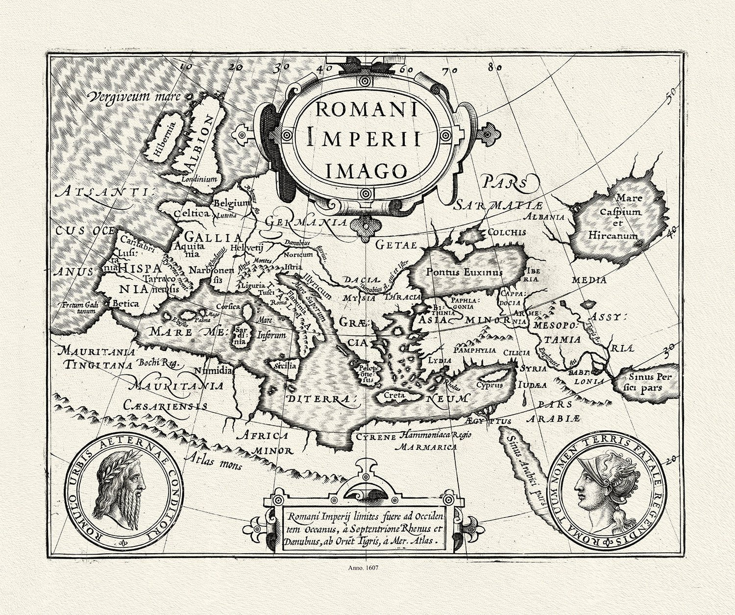 Roman Empire: Romani Imperii Imago, 1607 – The Map Chest