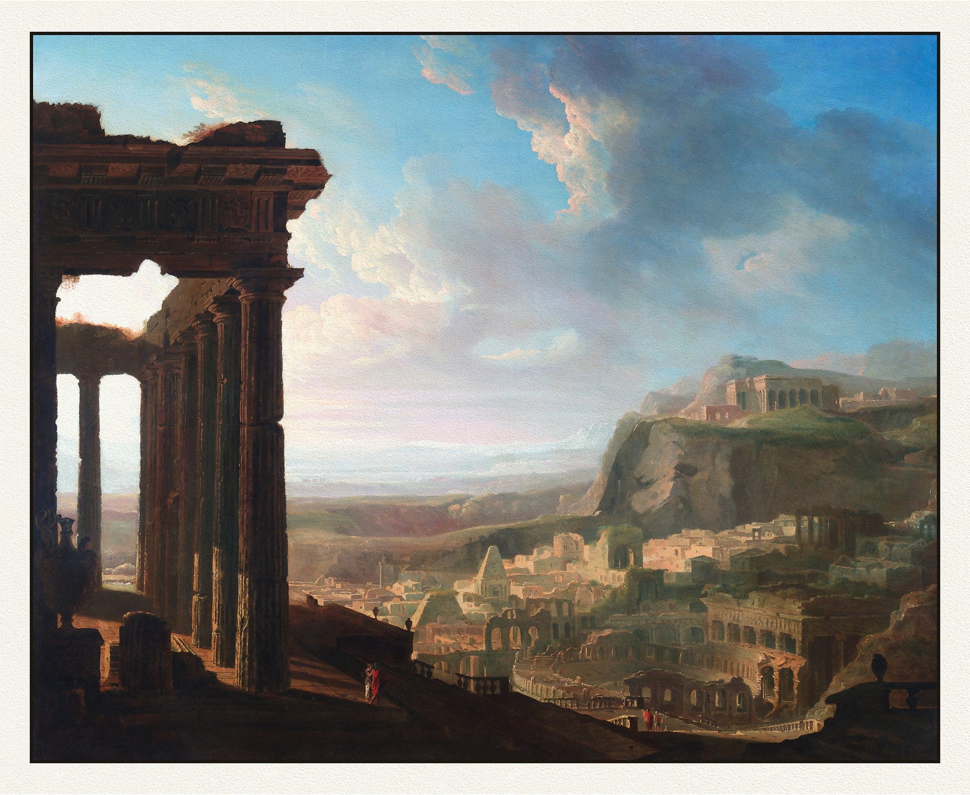 Roman Empire: Ruins of an Ancient City, 1810, Martin pinx - The Map Chest
