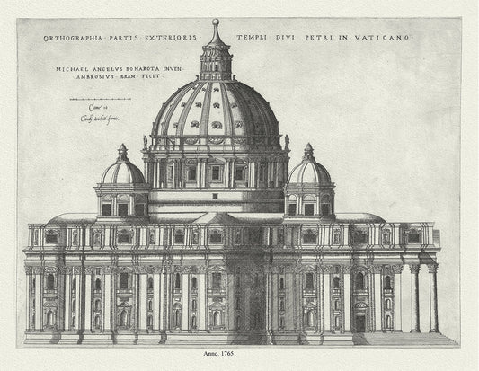 Roman Empire: Speculum Romanae Magnificentiae S. Pietro, 1765 - The Map Chest
