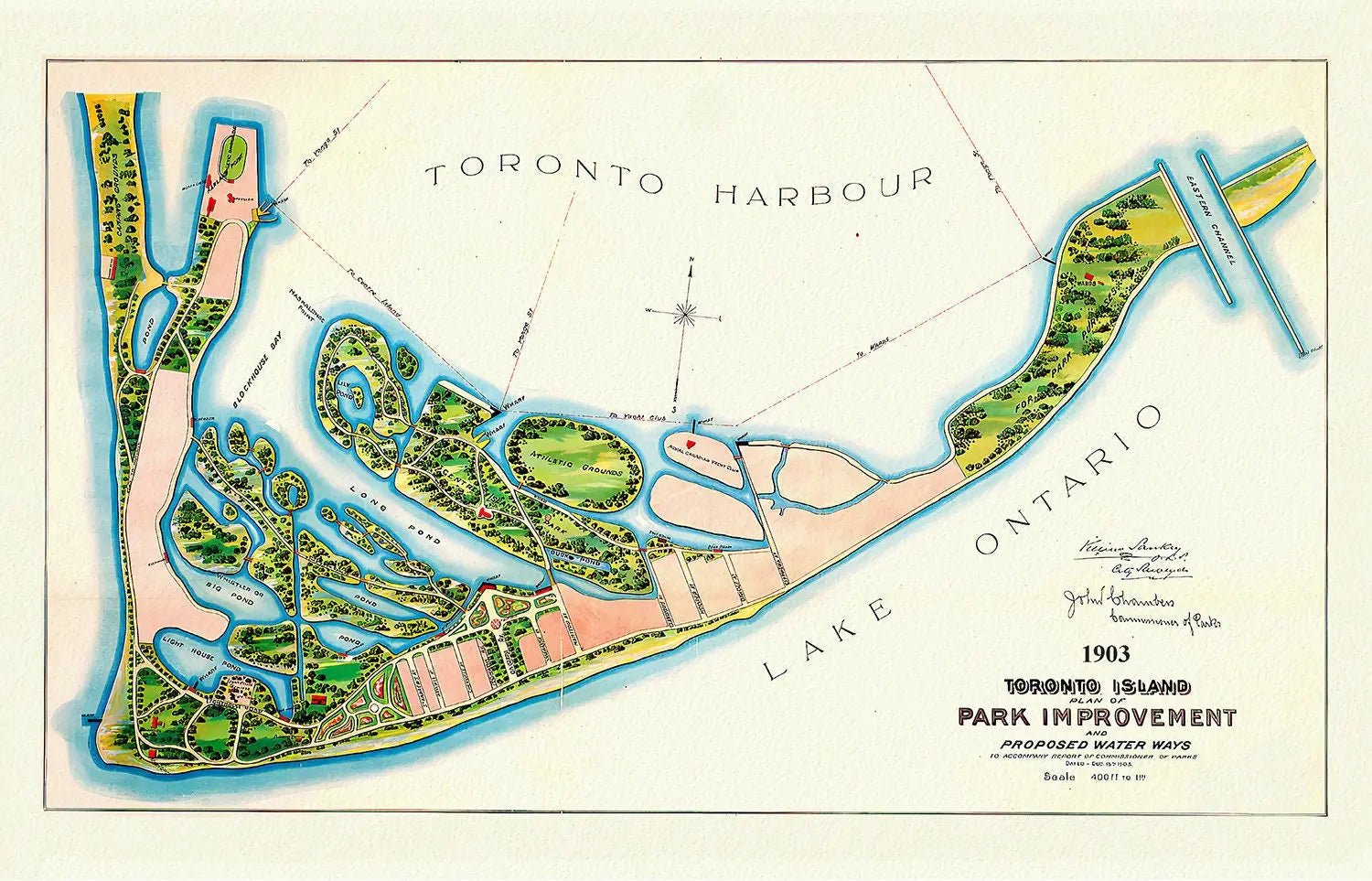 Toronto Island, Plan of Park Improvement, 1903 - The Map Chest