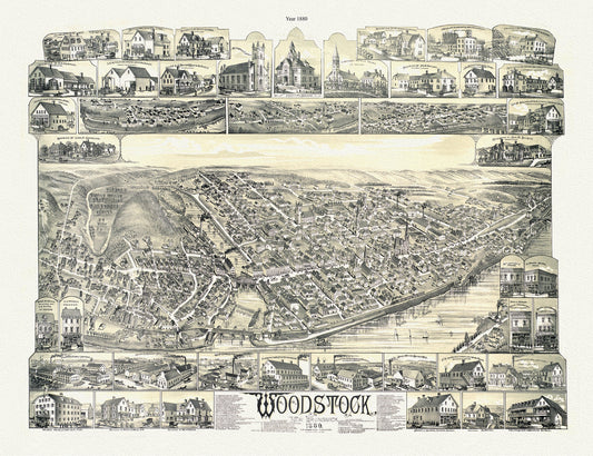 Woodstock, New Brunswick, 1889 - The Map Chest
