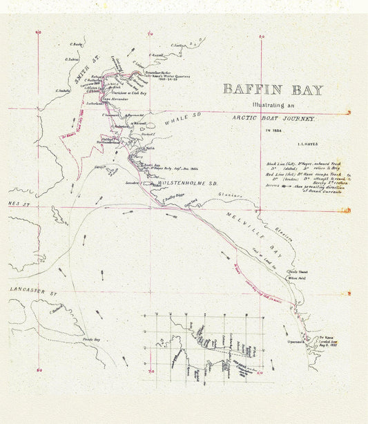 An Arctic Boat Journey around Baffin Bay Journey, A Manuscript, Kane et Hayes, 1855,  20 x 25" approx. - Image #1