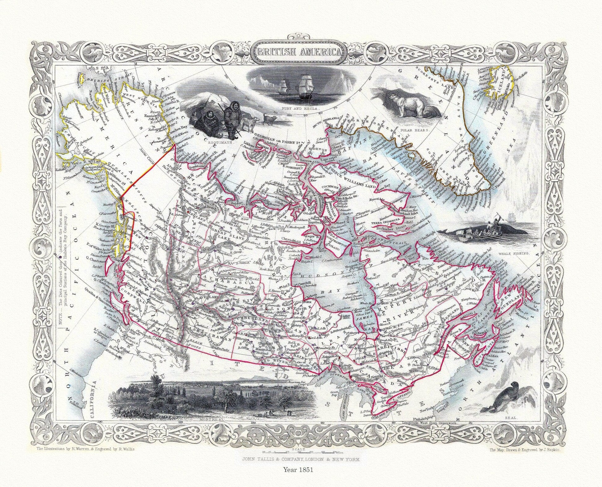 E British America, Tallis, 1851 Ver. II - The Map Chest