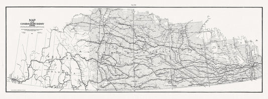 Canadian Pacific Railway Co. shewing Land Grants in Mainline Belt, South Western Saskatchewan & South Eastern Alberta, 1909, 14x36"