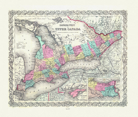 EOntario: Upper Canada. 1857