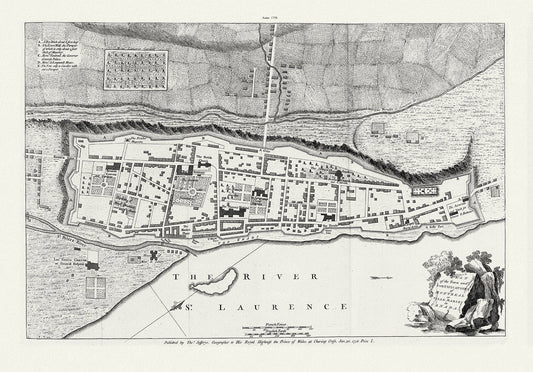 Jefferys, Montreal or Ville Marie, 1758 - The Map Chest