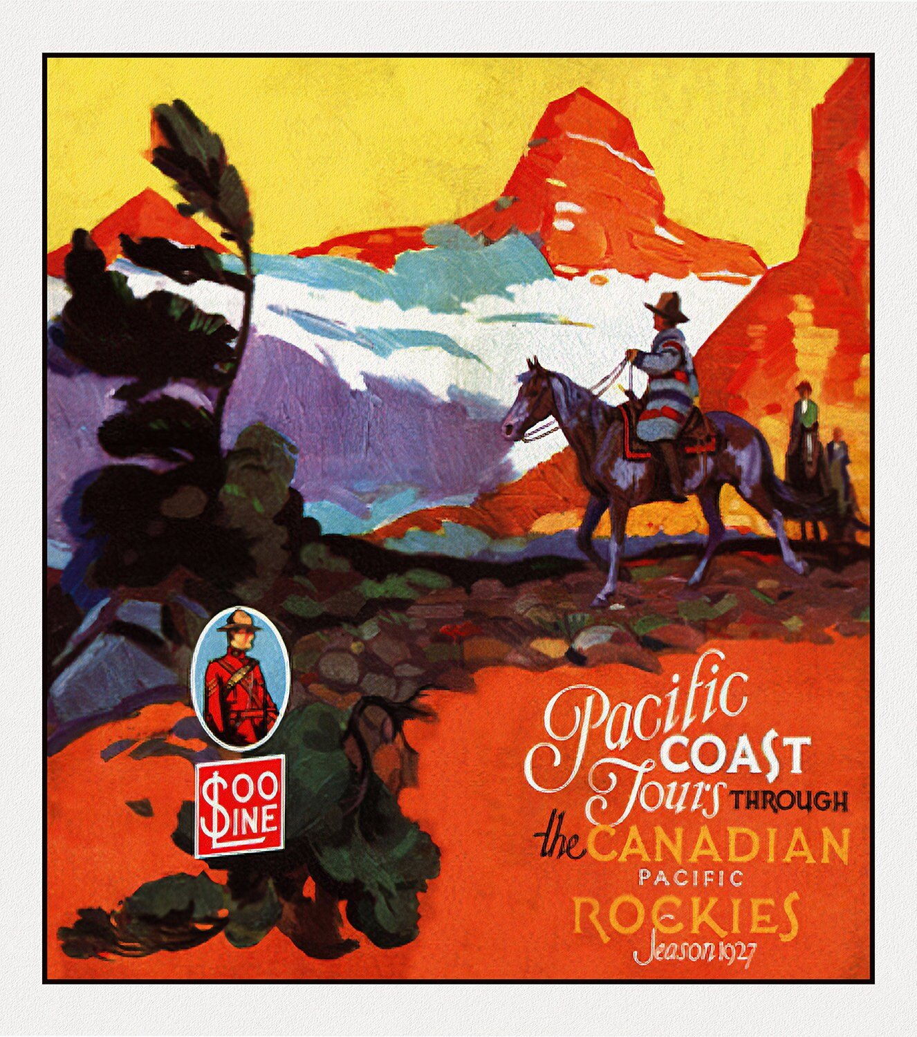 Pacific Coast Tours through the Canadian Rockies, 1927 - The Map Chest