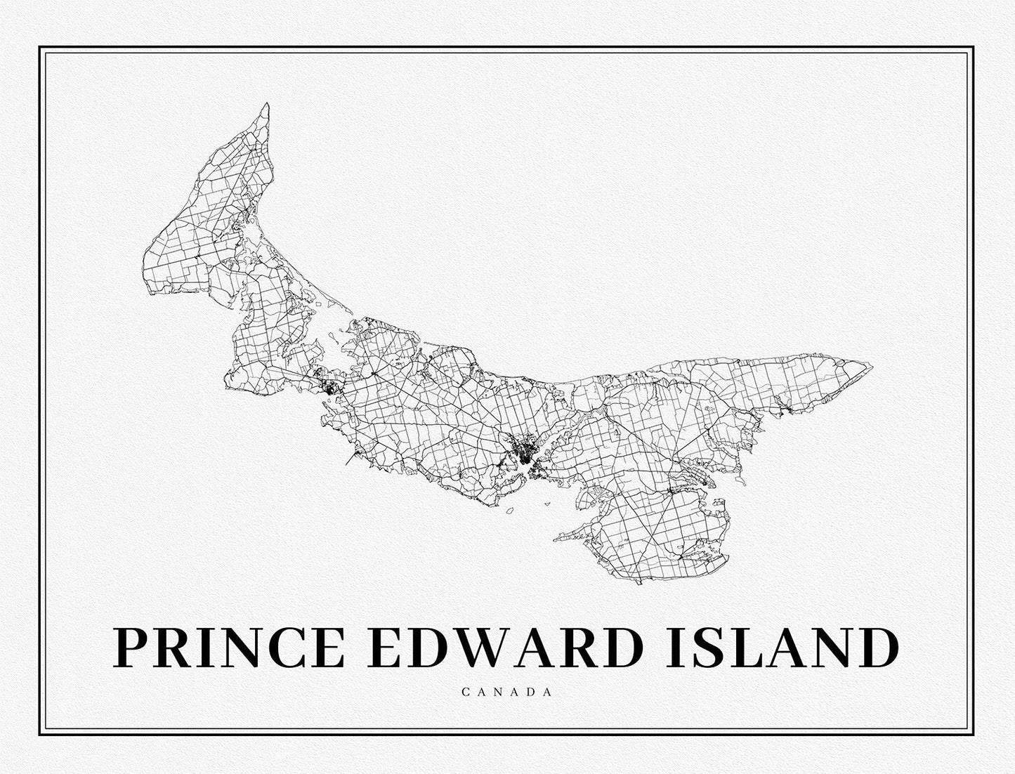 PEI: Prince Edward Island, A Modern Map - The Map Chest
