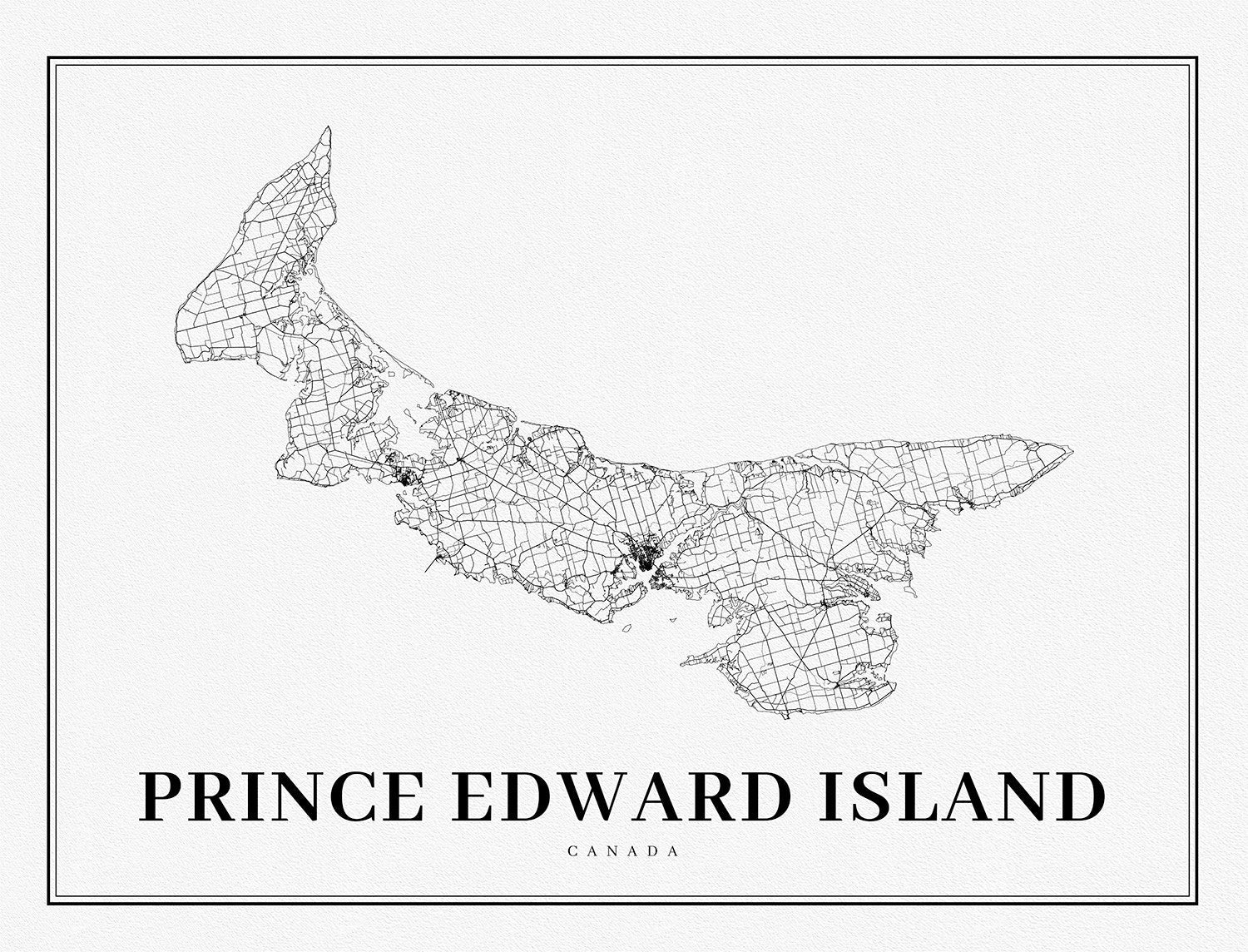 PEI: Prince Edward Island, A Modern Map - The Map Chest